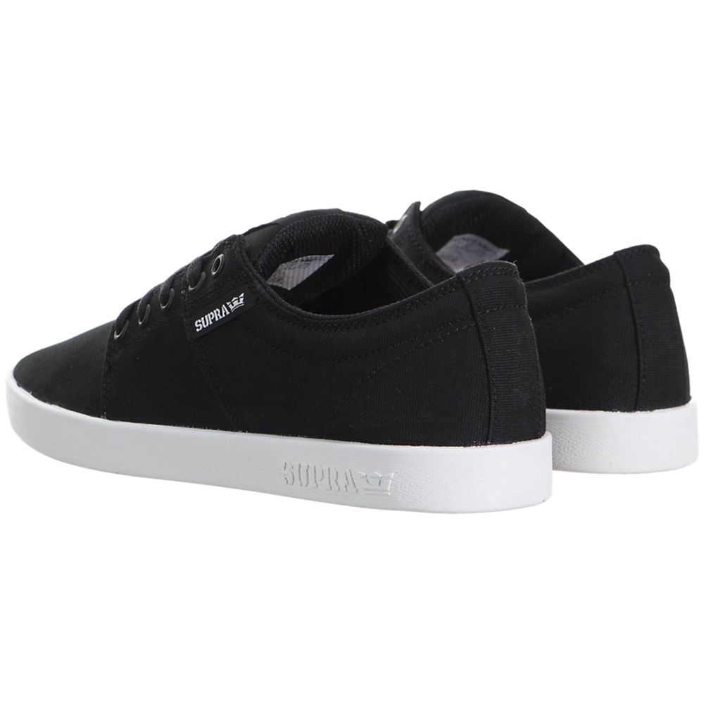 Baskets Basses Supra Stacks II Noir Black/White Femme | NHO-42768751